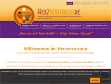 Tablet Screenshot of herzvertrauen.de